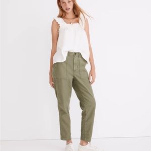 Madewell Griff Tapered Fatigue Cargo Pants NWT